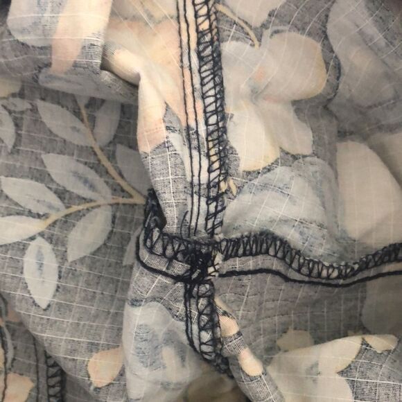 Bermuda shorts size 8 made in Japan Unbranded blue flowers - Picture 6 of 6